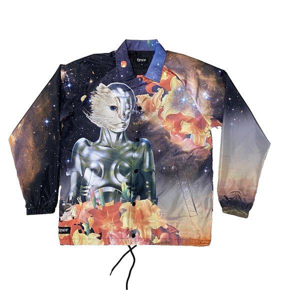 RIPNDIP Other - RipNDip Extraterrestrial Alien Cat Outerspace Galaxy Universe Windbreaker Jacket